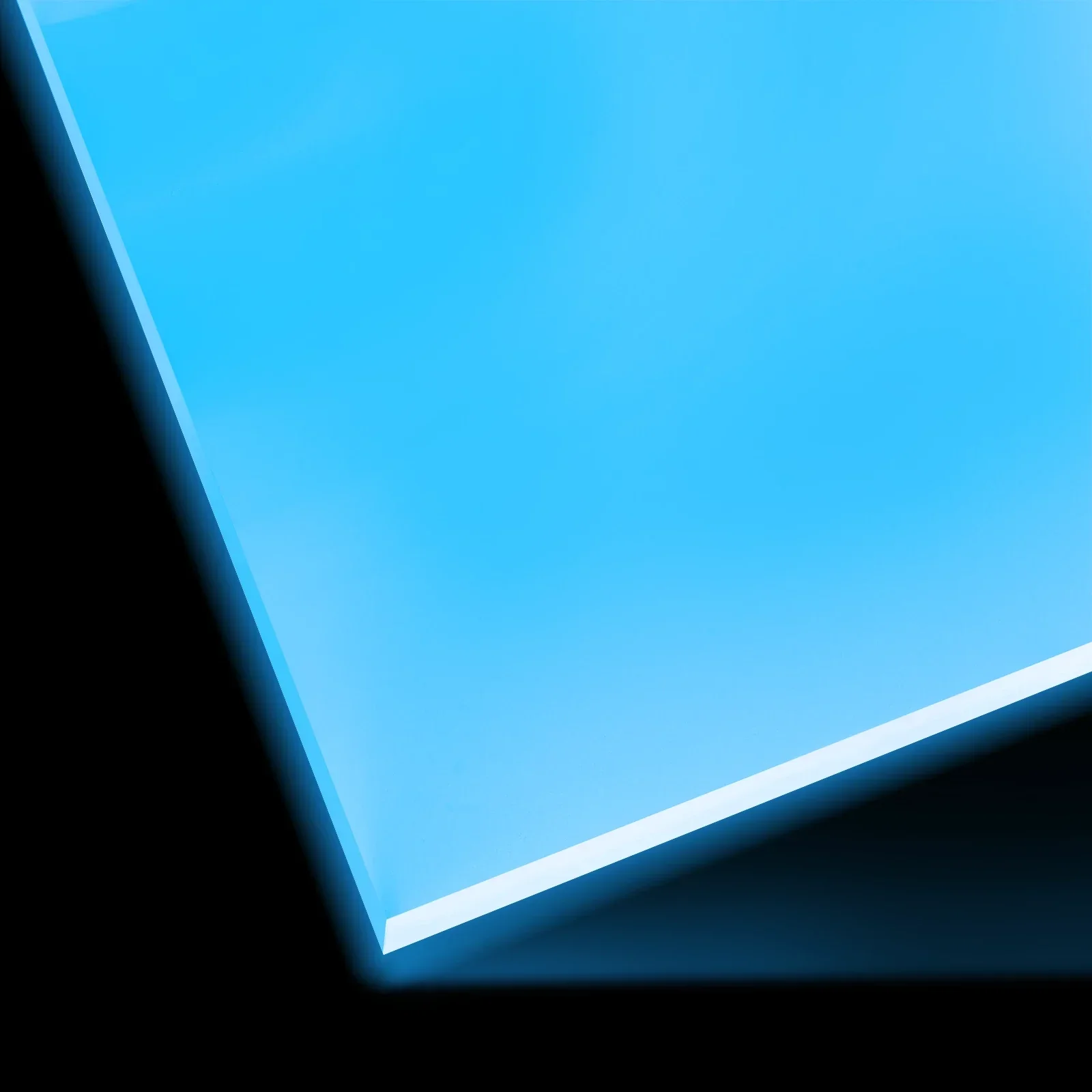 Feuille acrylique bleu turquoise phosphorescent 3 mm (3 pièces) - Image 3