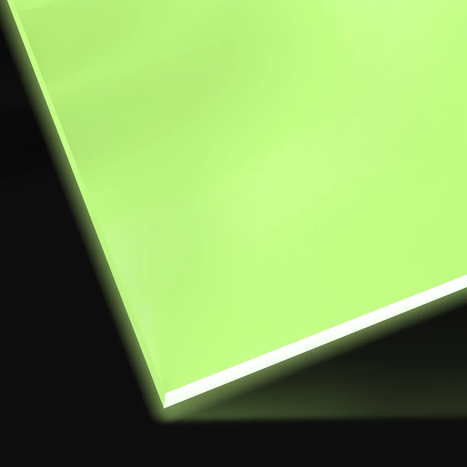 Feuille acrylique jaune pâle phosphorescent 3 mm (3 pièces)