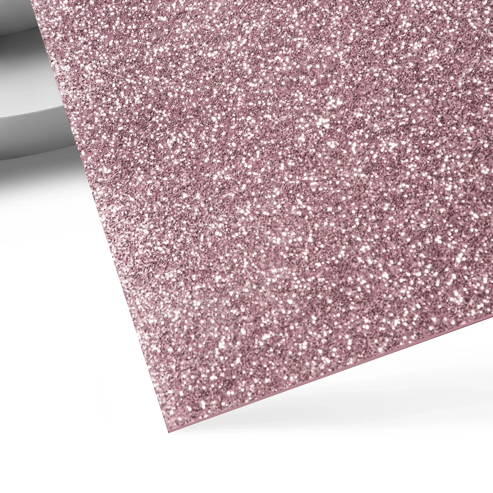 Plaque Acrylique Pailletée Rose Gold (3 mm) – Opaque & Brillant (Lot de 3)