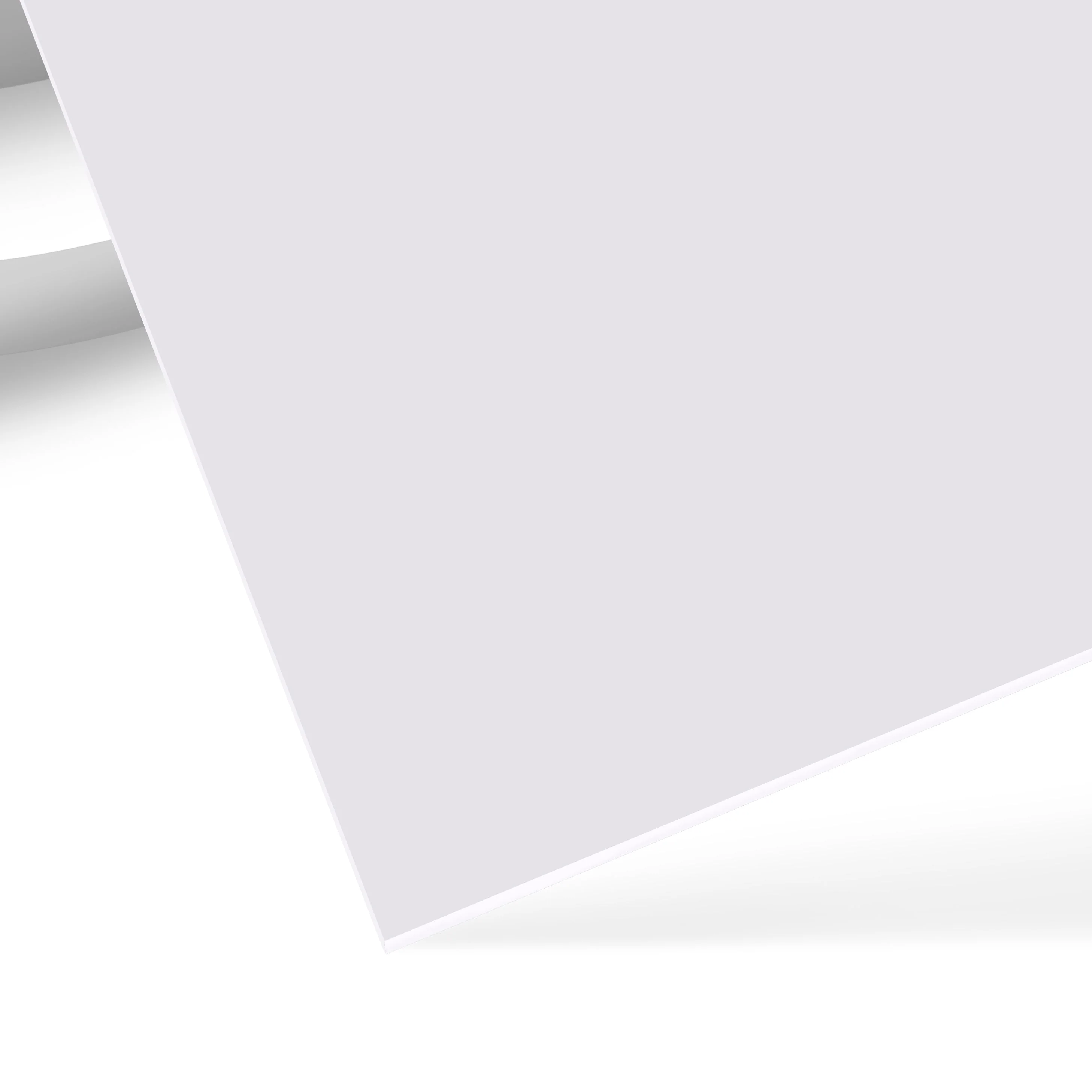 Plaque acrylique opaque blanche brillante 1/8 en plexiglas (3 pcs)
