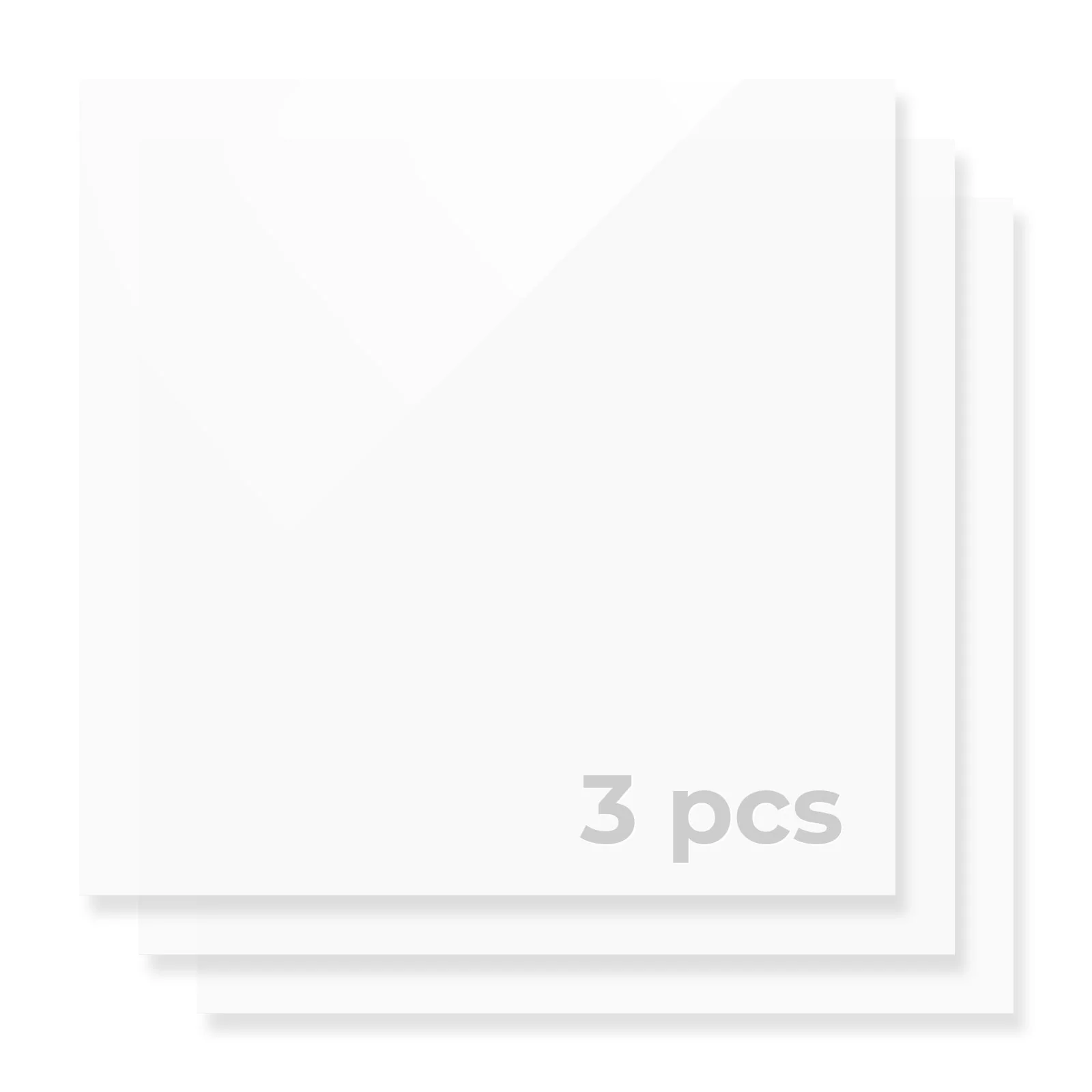 Plaque acrylique opaque blanche brillante 1/8 en plexiglas (3 pcs) - Image 3
