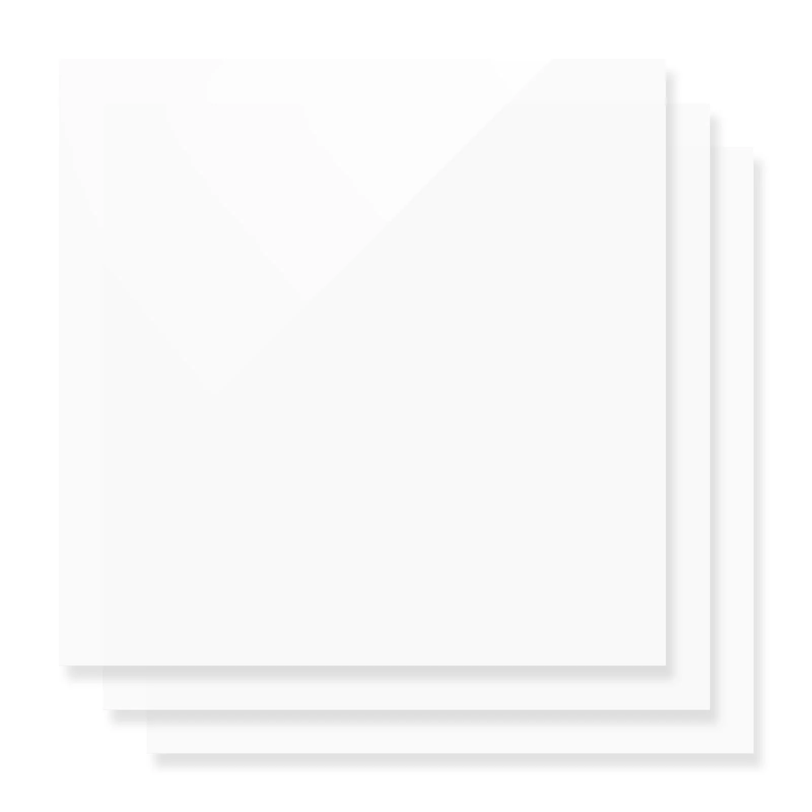 Plaque acrylique opaque blanche brillante 1/8 en plexiglas (3 pcs) - Image 4