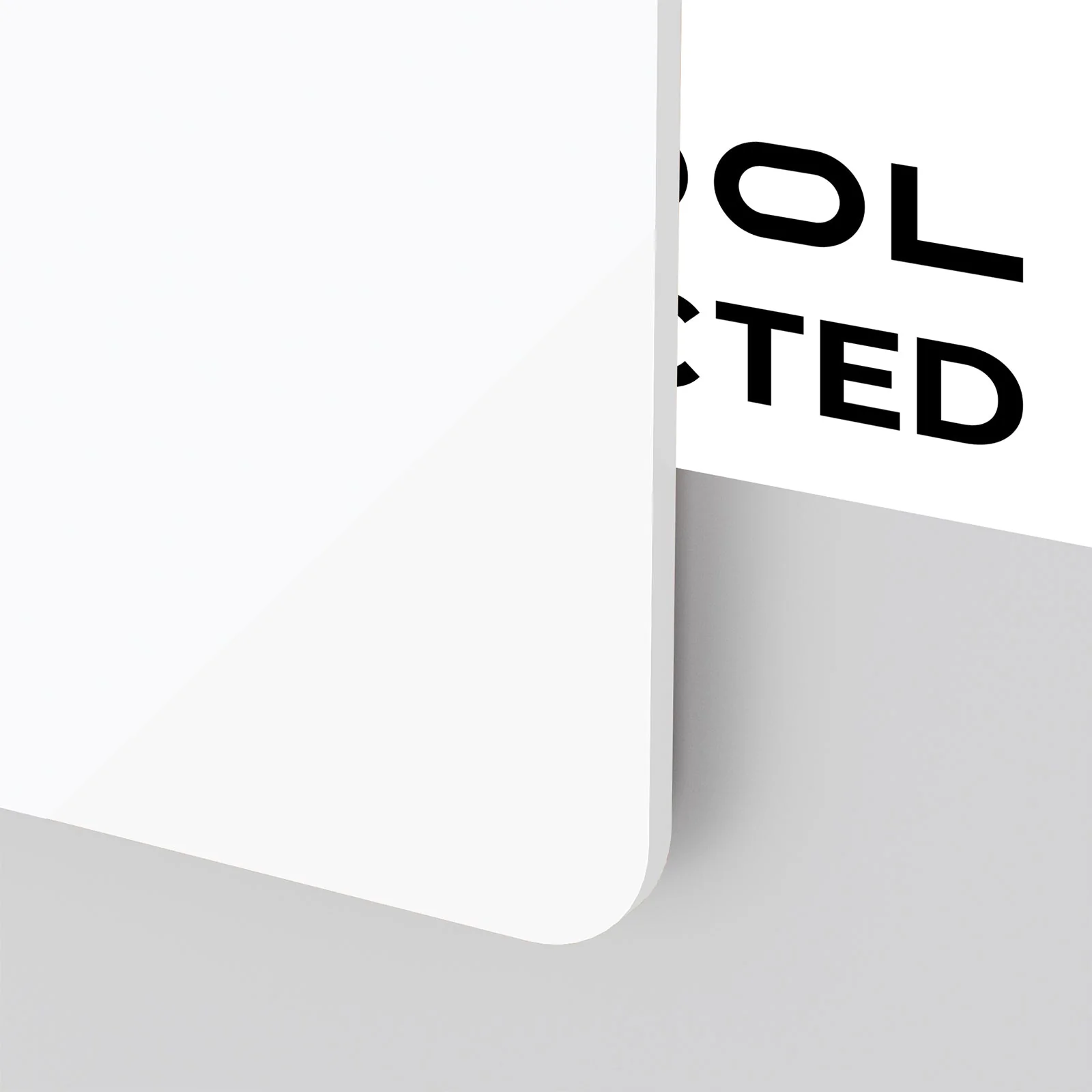 Plaque acrylique opaque blanche brillante 1/8 en plexiglas (3 pcs) - Image 6