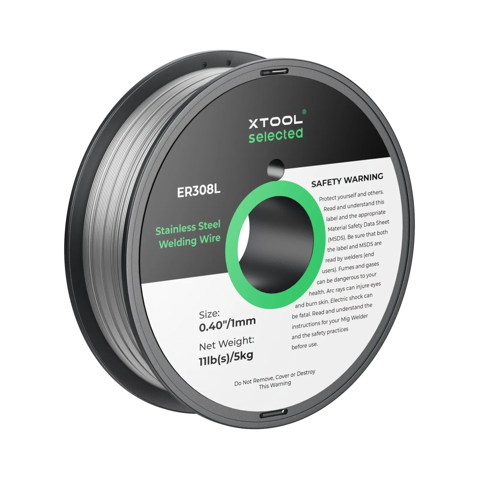 1 mm Fil de soudure en acier inoxydable ER308L, bobine de 5 kg