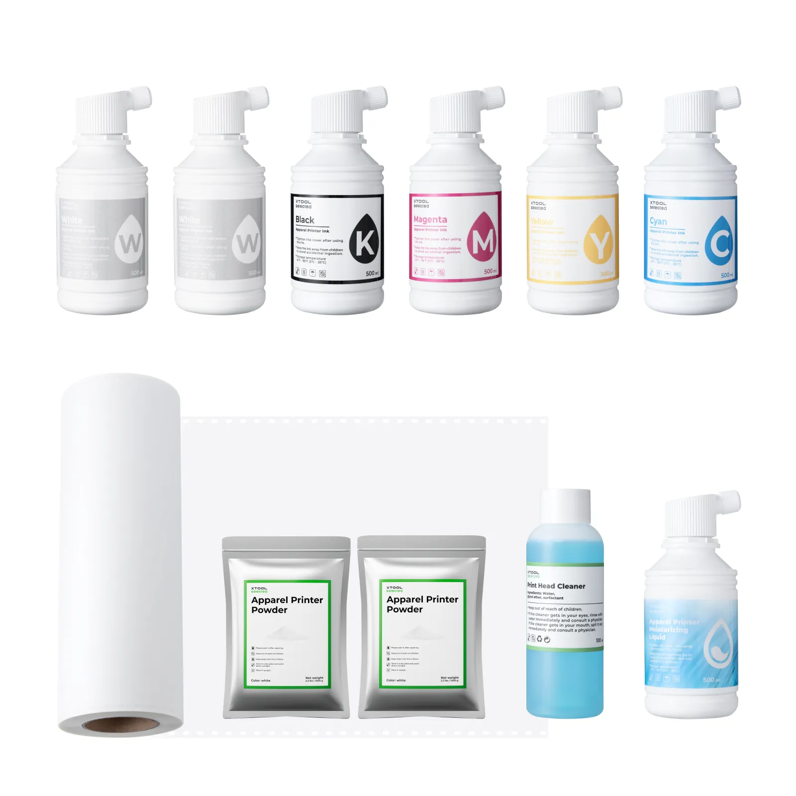 Pack de matériaux DTF sans souci pendant 30 jours (13pcs)