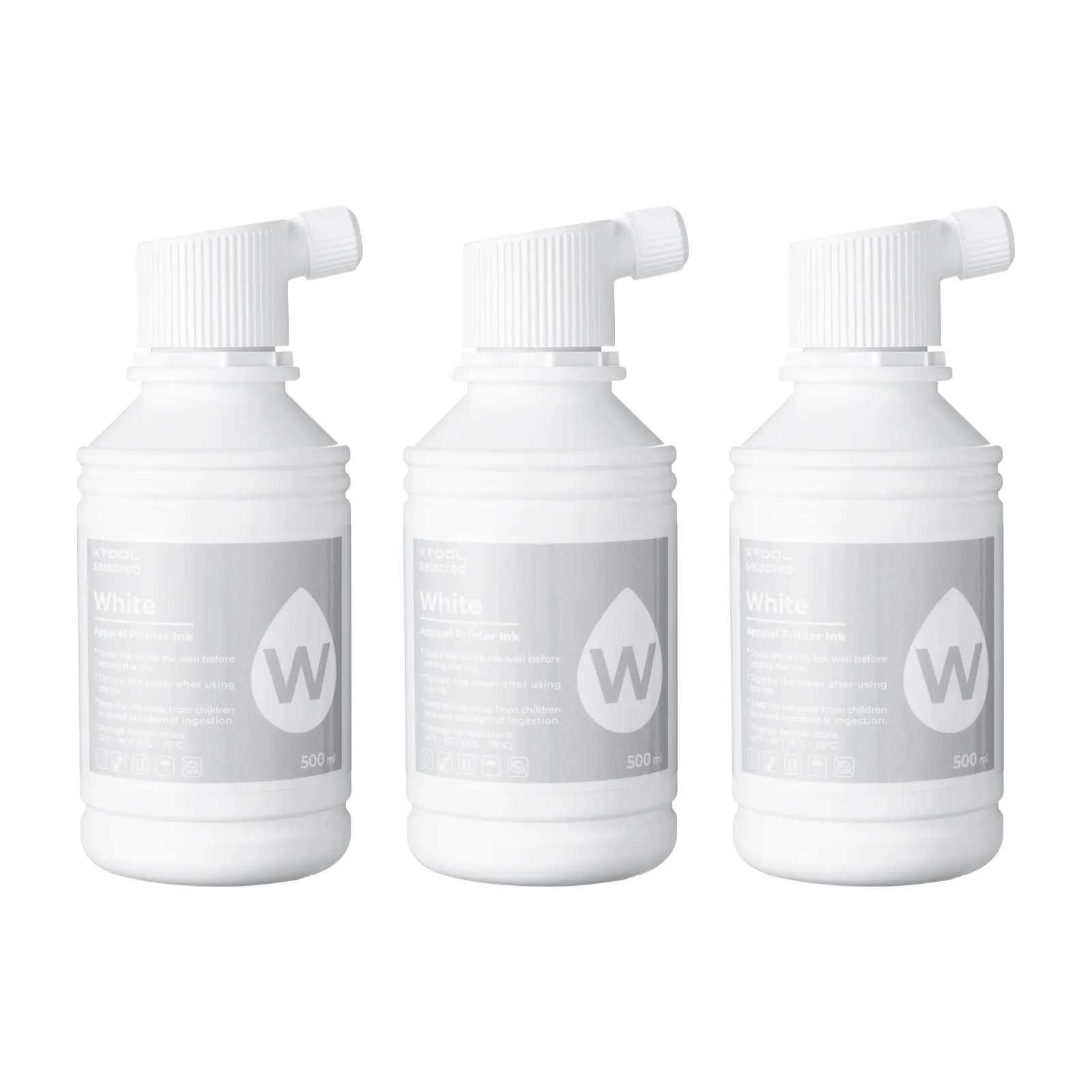 Encre blanche pour imprimante textile, 500 ml (3 pcs)