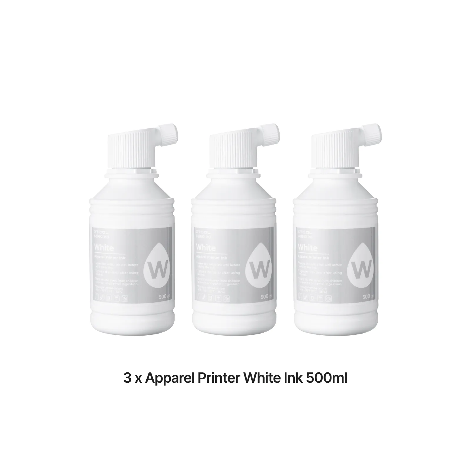 Encre blanche pour imprimante textile, 500 ml (3 pcs) - Image 3