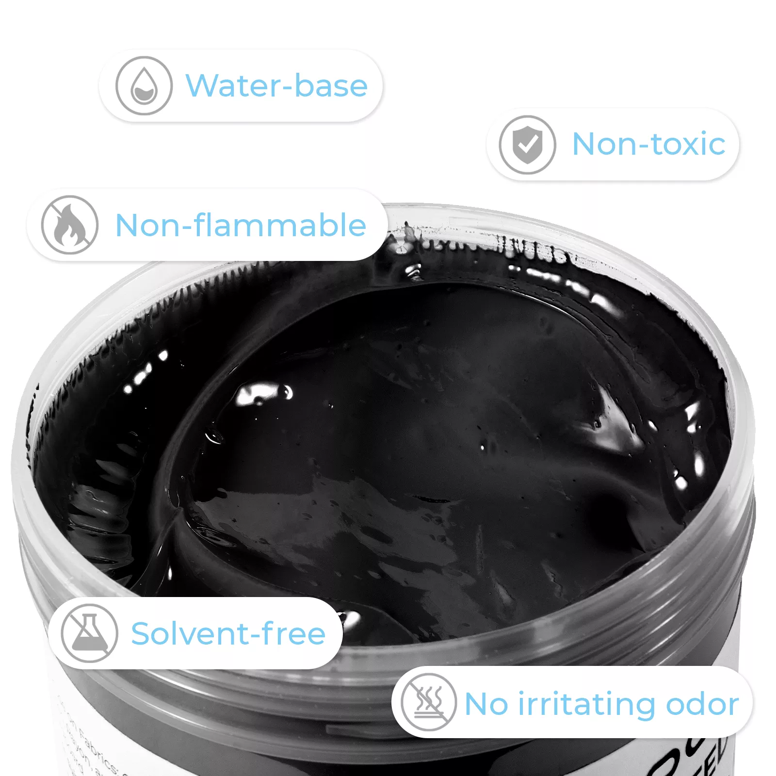 Encre de Sérigraphie Noire (473ml) - Image 2