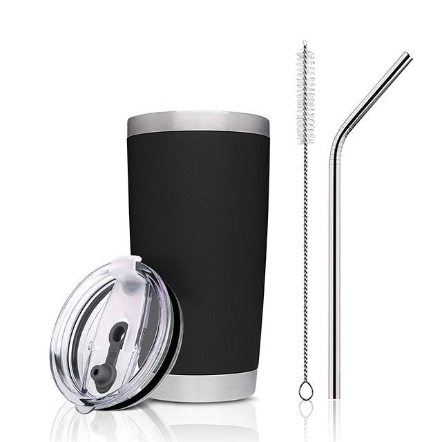 Kit gobelet en acier inoxydable noir (20oz) - Image 3