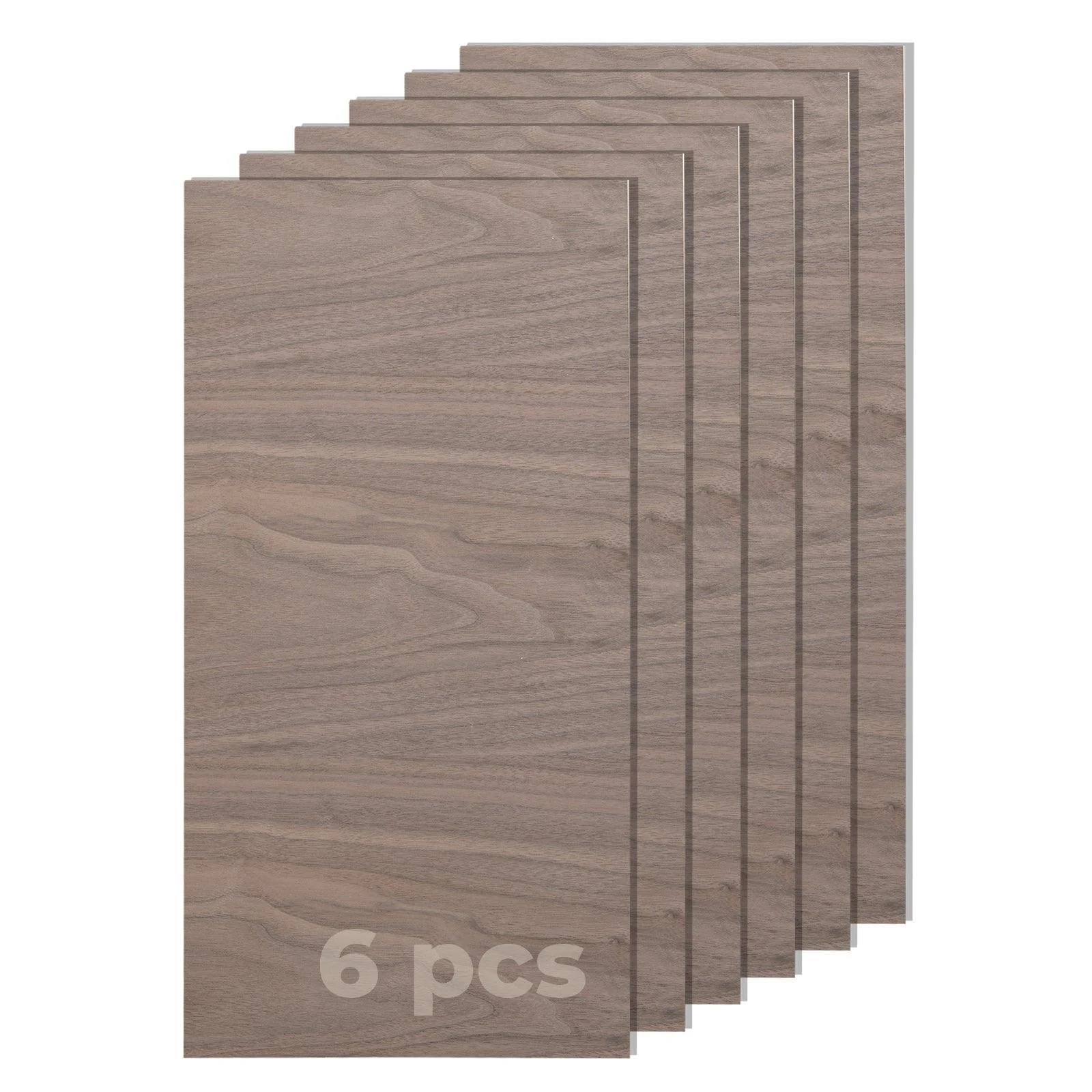 Feuilles de contreplaqué de noyer 30 x 30 cm (6pcs) - Image 9