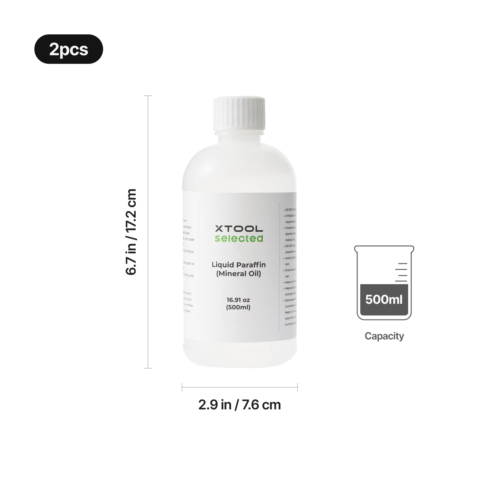 Huile de gravure interne pour boule de cristal (500 ml) - Image 3