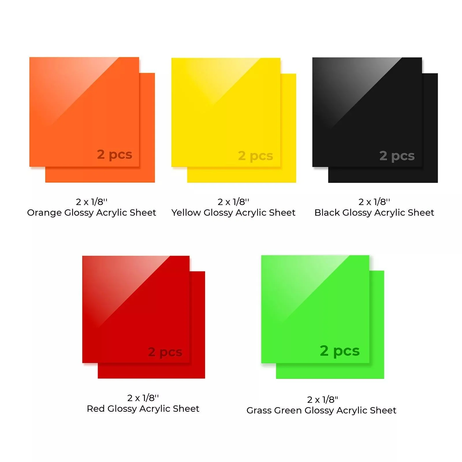 Kit d'essai de plaques en acrylique de 3 mm (10 pièces) - Image 3