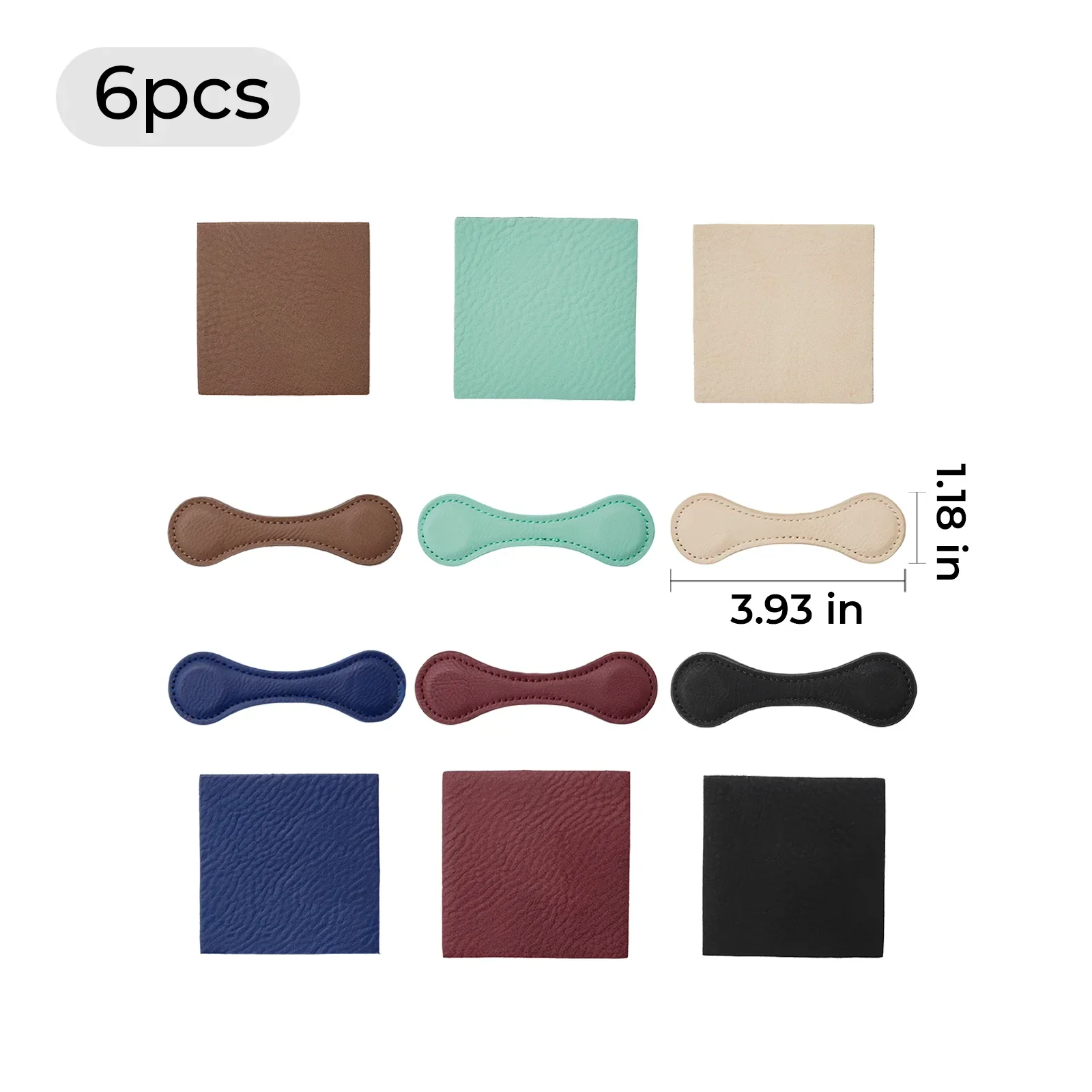 Marque-page magnétique en PU laserisable de couleur mixte (6 pièces) - Image 3
