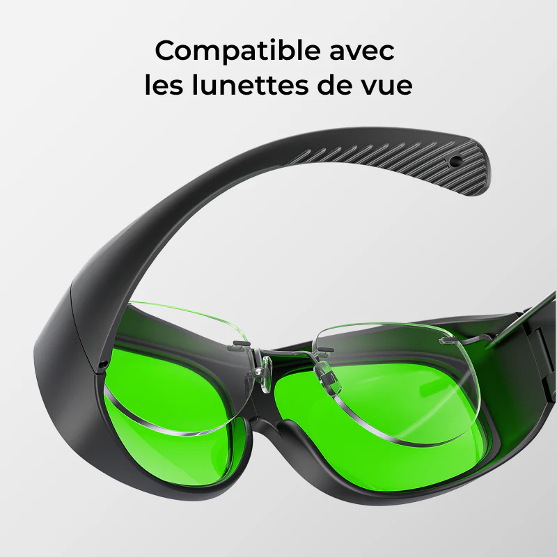 Lunettes de Sécurité Laser xTool pour Lasers 316-460 nm, 630-670 nm et 800-1080 nm - Image 3