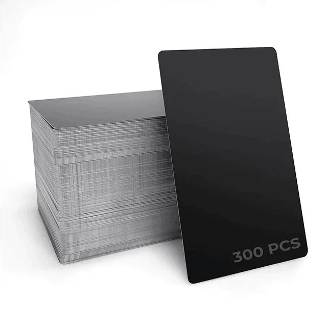 Carte de visite en métal noir (300 pièces) - Image 5