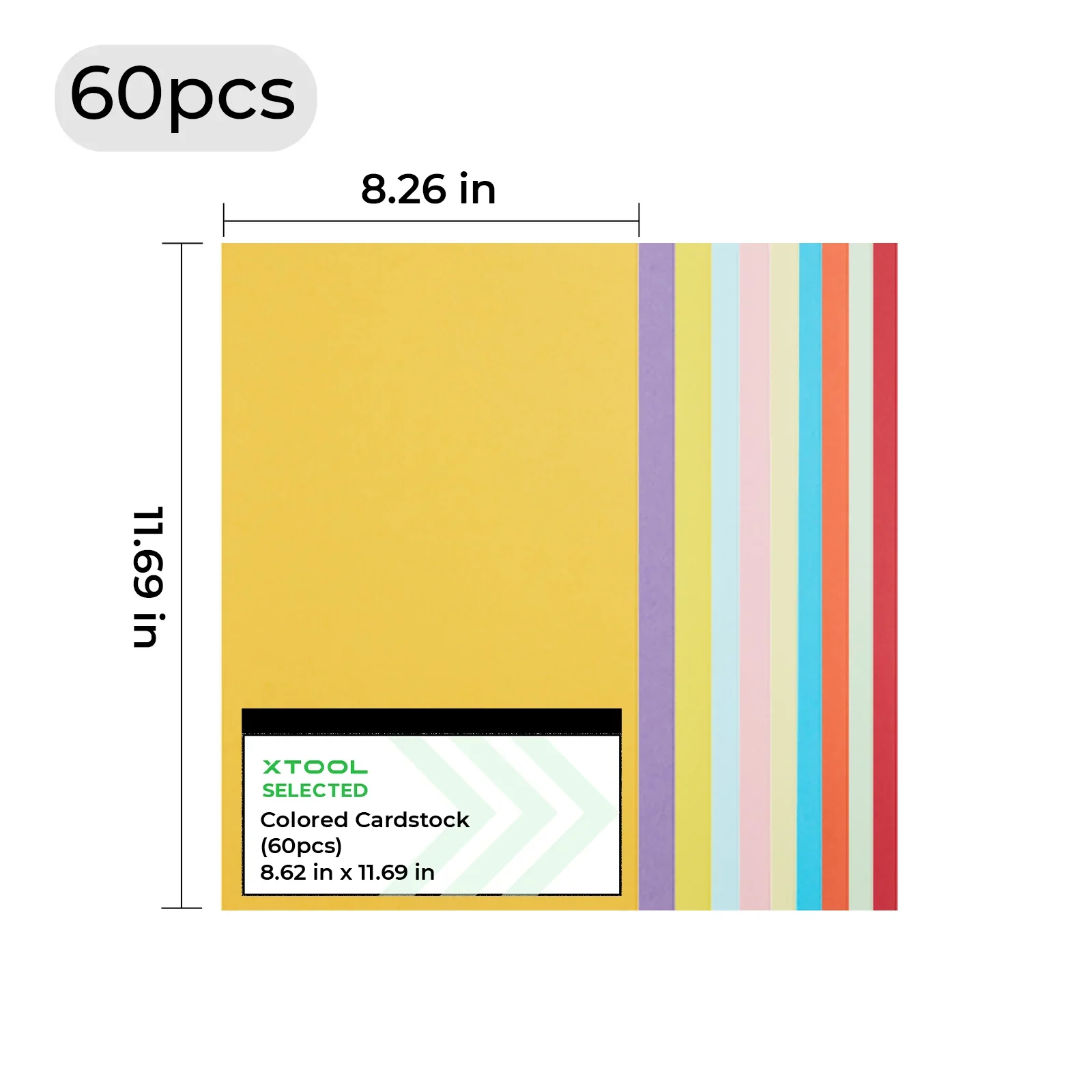 Papier cartonné coloré (60 pièces) - Image 3