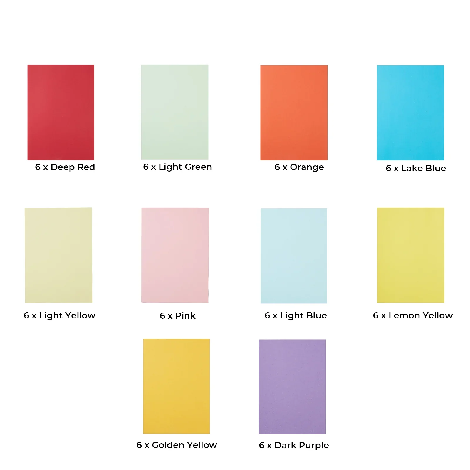 Papier cartonné coloré (60 pièces) - Image 4