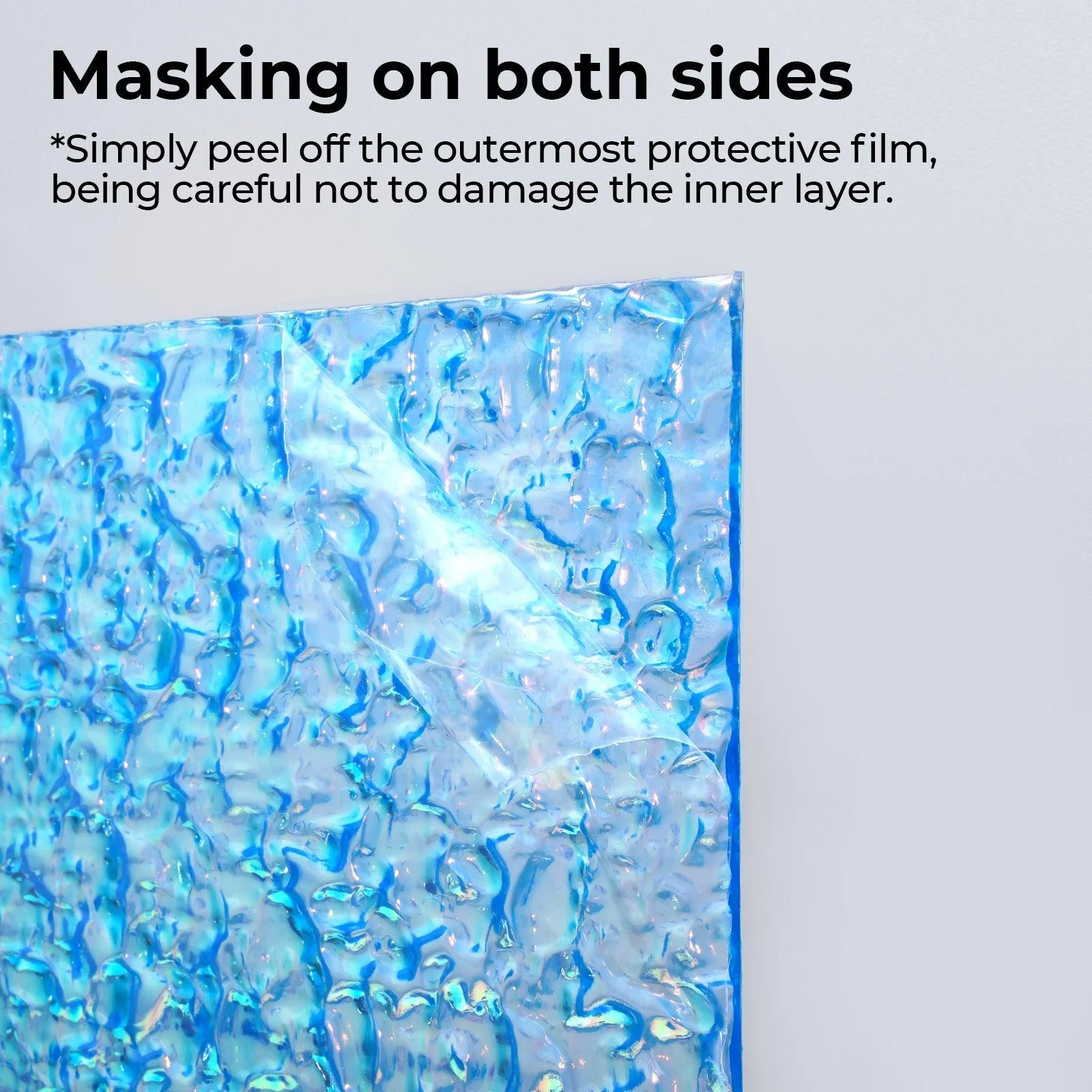 Plaque d'acrylique plexiglas iridescent transparent d'une épaisseur de 3 mm (3 pcs) - Image 11