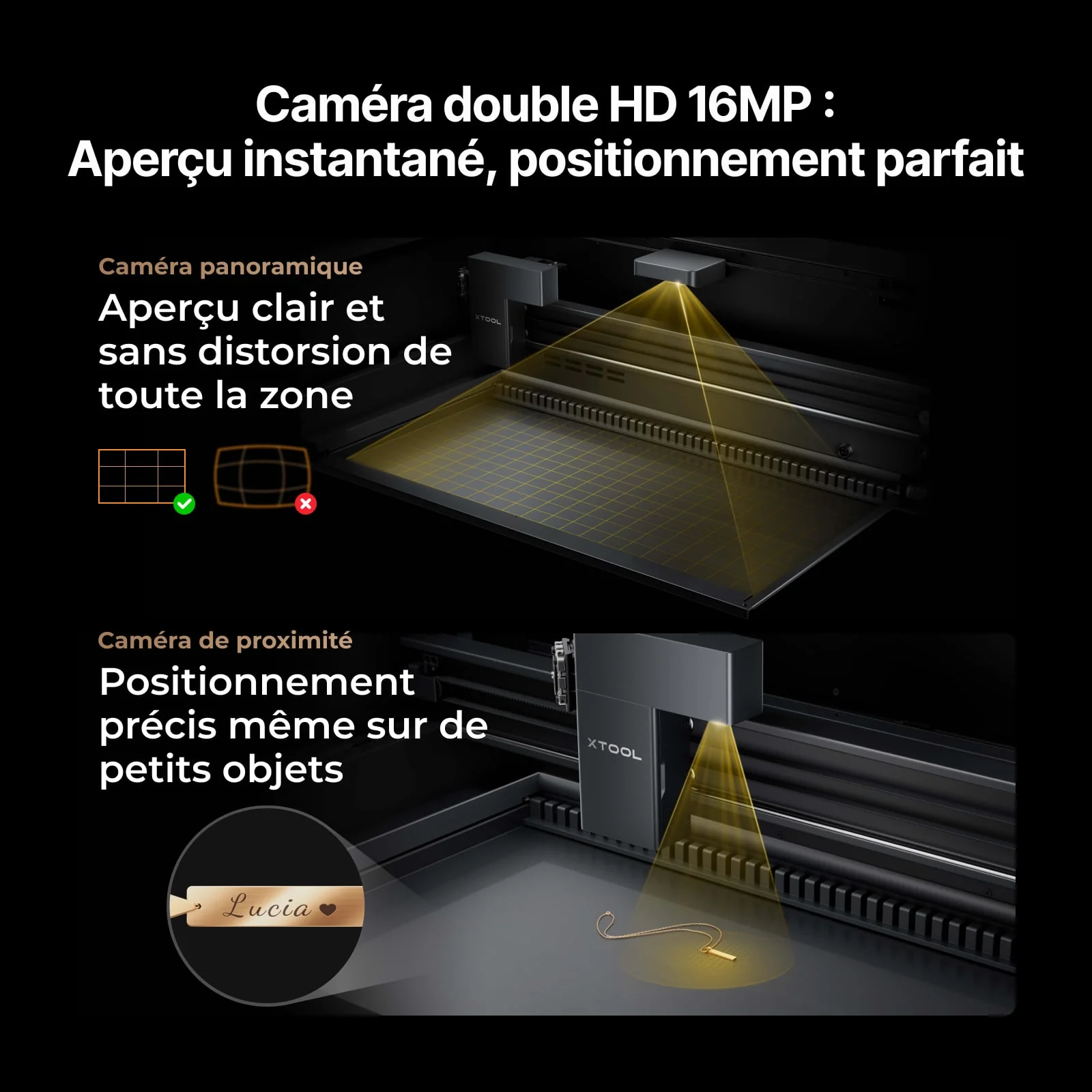 xTool P2S - Découpeur Laser CO2 de Bureau Polyvalent et Intelligent de 55W - Image 9