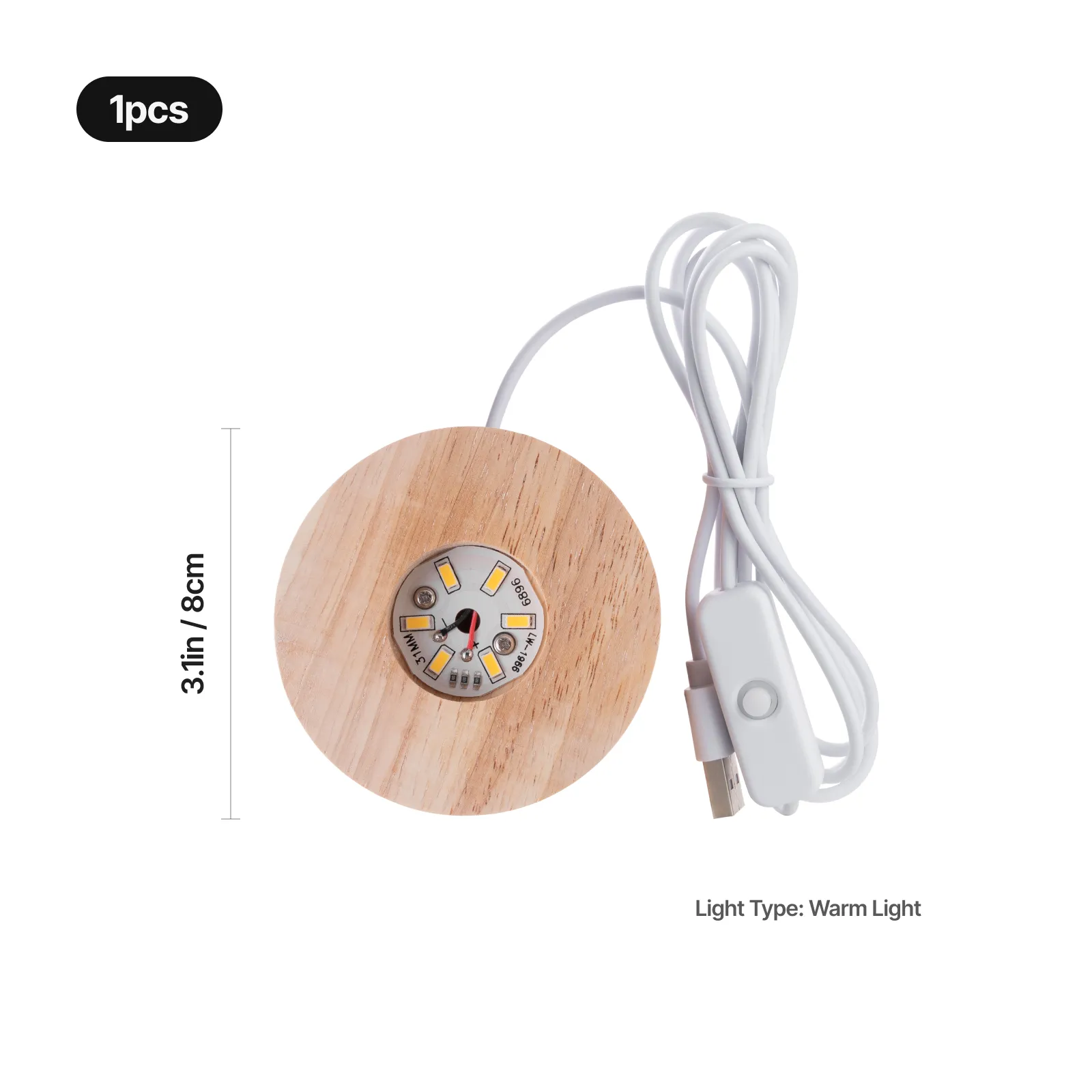 Socle d'exposition LED pour boule de cristal (1 pc) - Image 3