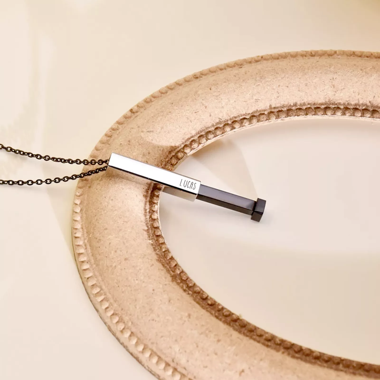 Collier message caché en acier inoxydable (3 pcs) - Image 2