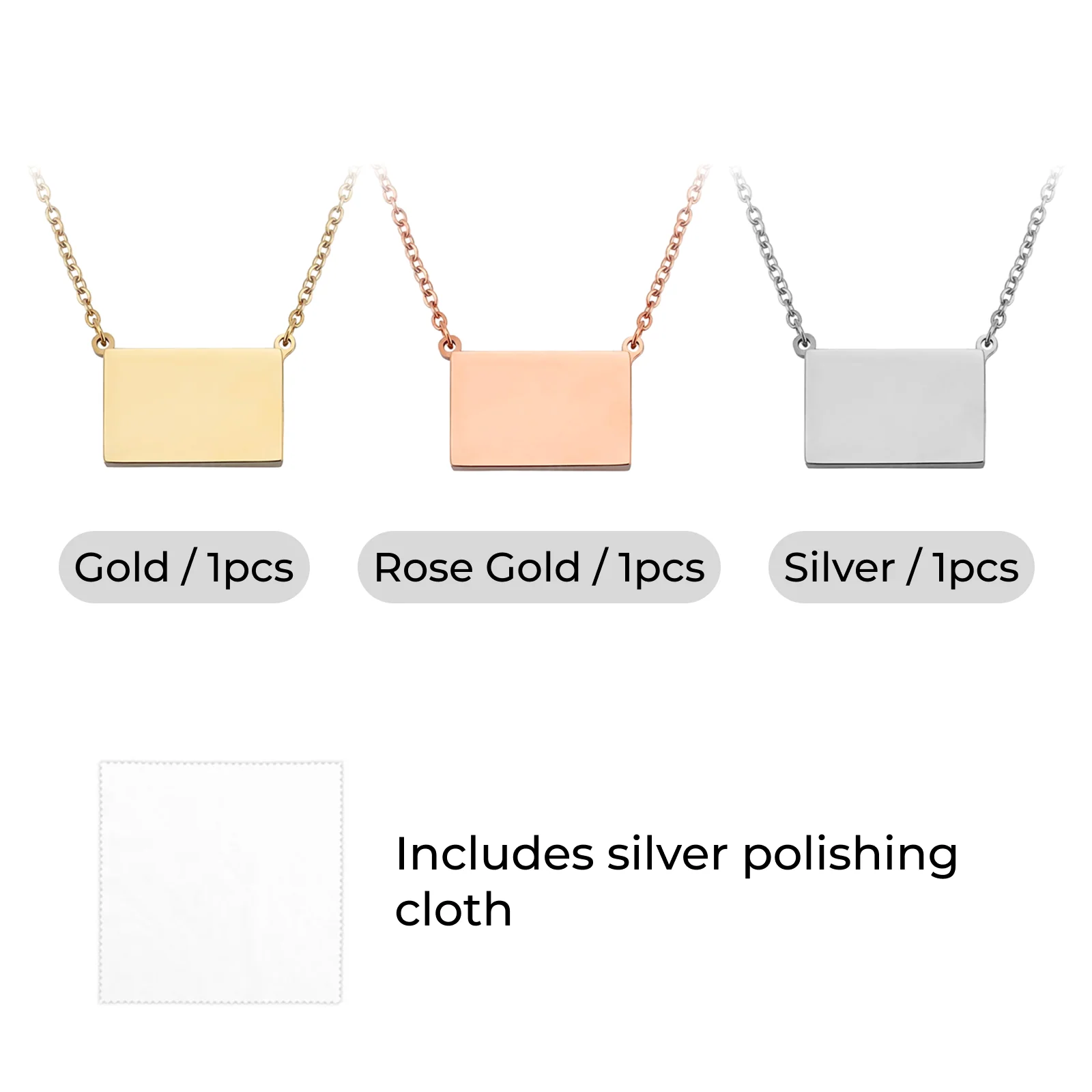 Collier enveloppe extractible en acier inoxydable (3 pcs) - Image 4