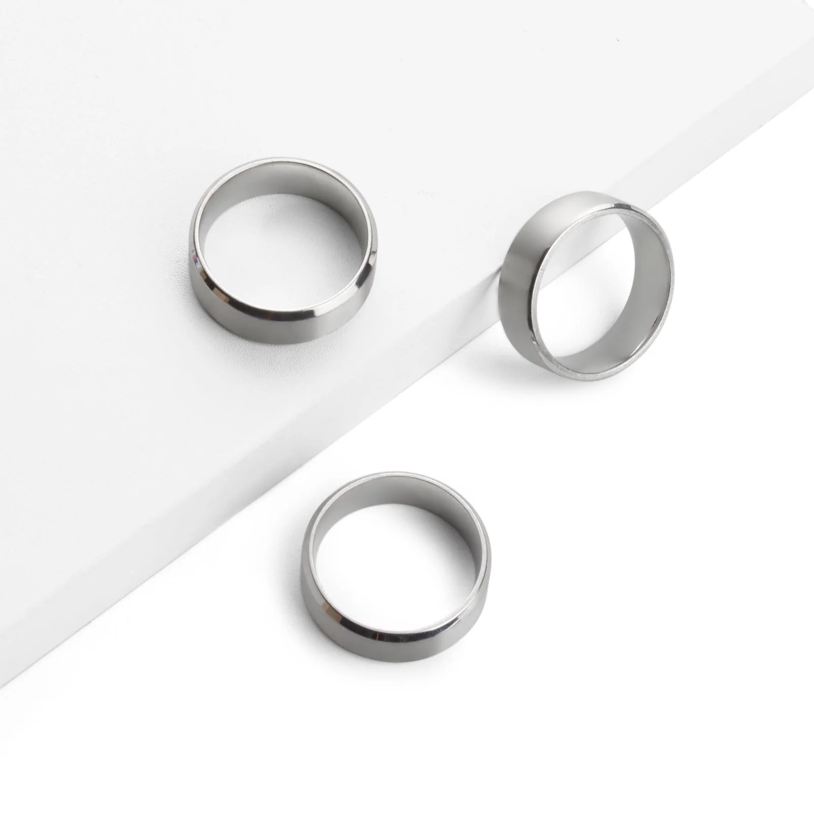 Bague en acier inoxydable (10 pièces)