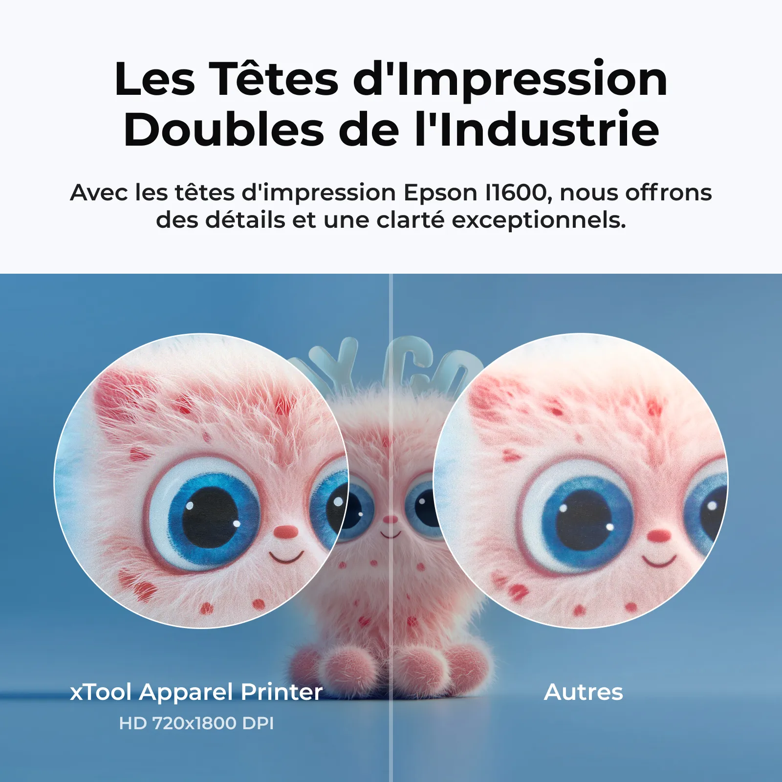 xTool Apparel Printer - Imprimante Textile DTF en un clic, personnalisation pro sans effort - Image 7