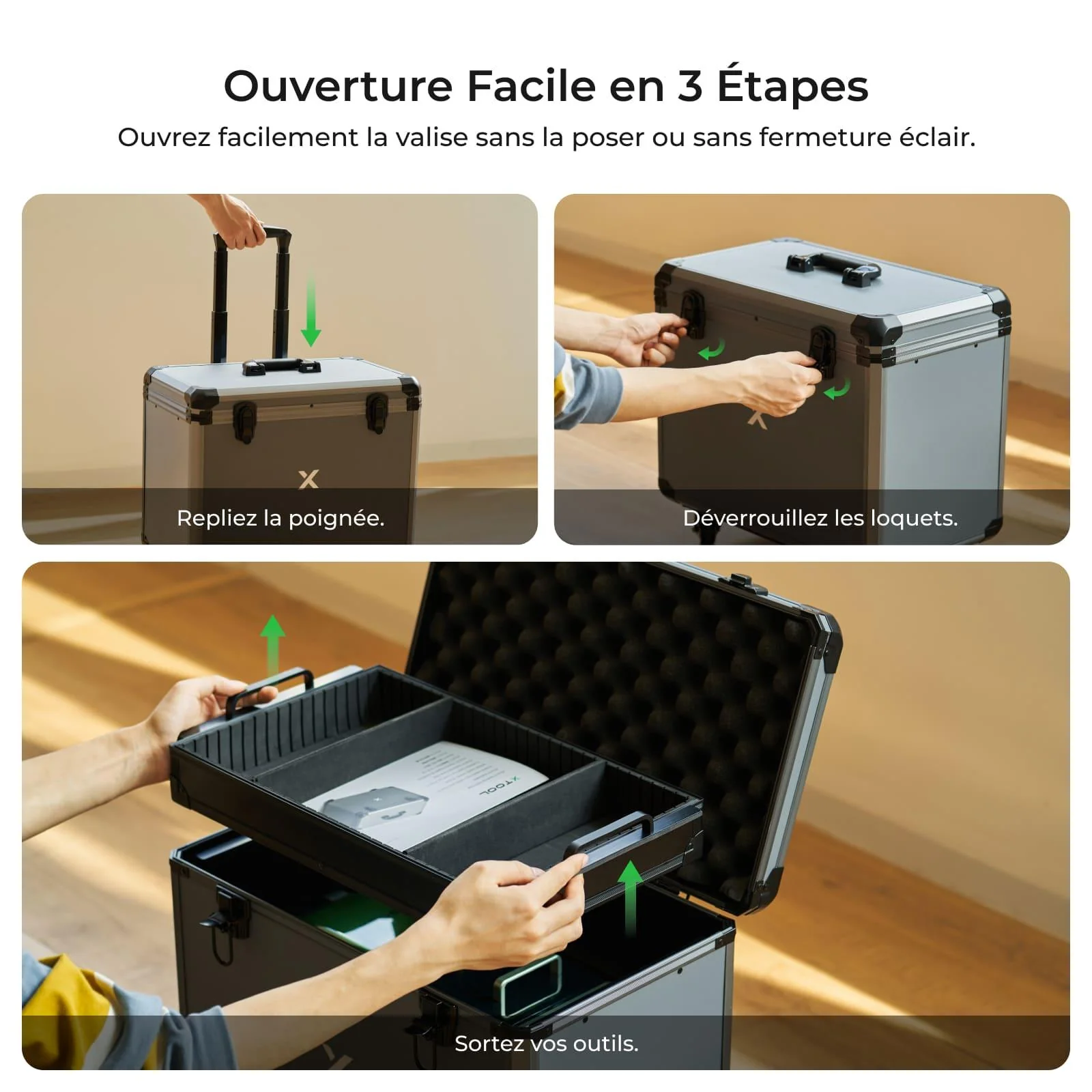 xTool F1 /F1 Lite Valise Rigide à Roulettes - Image 5