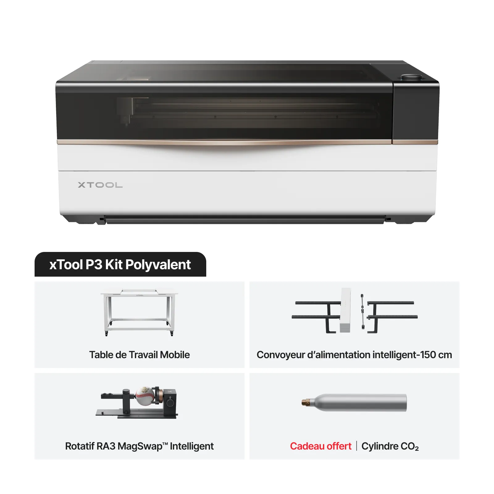 xTool P3 – Découpeur laser CO2 80 W avec Automatisation Intelligente - Image 3