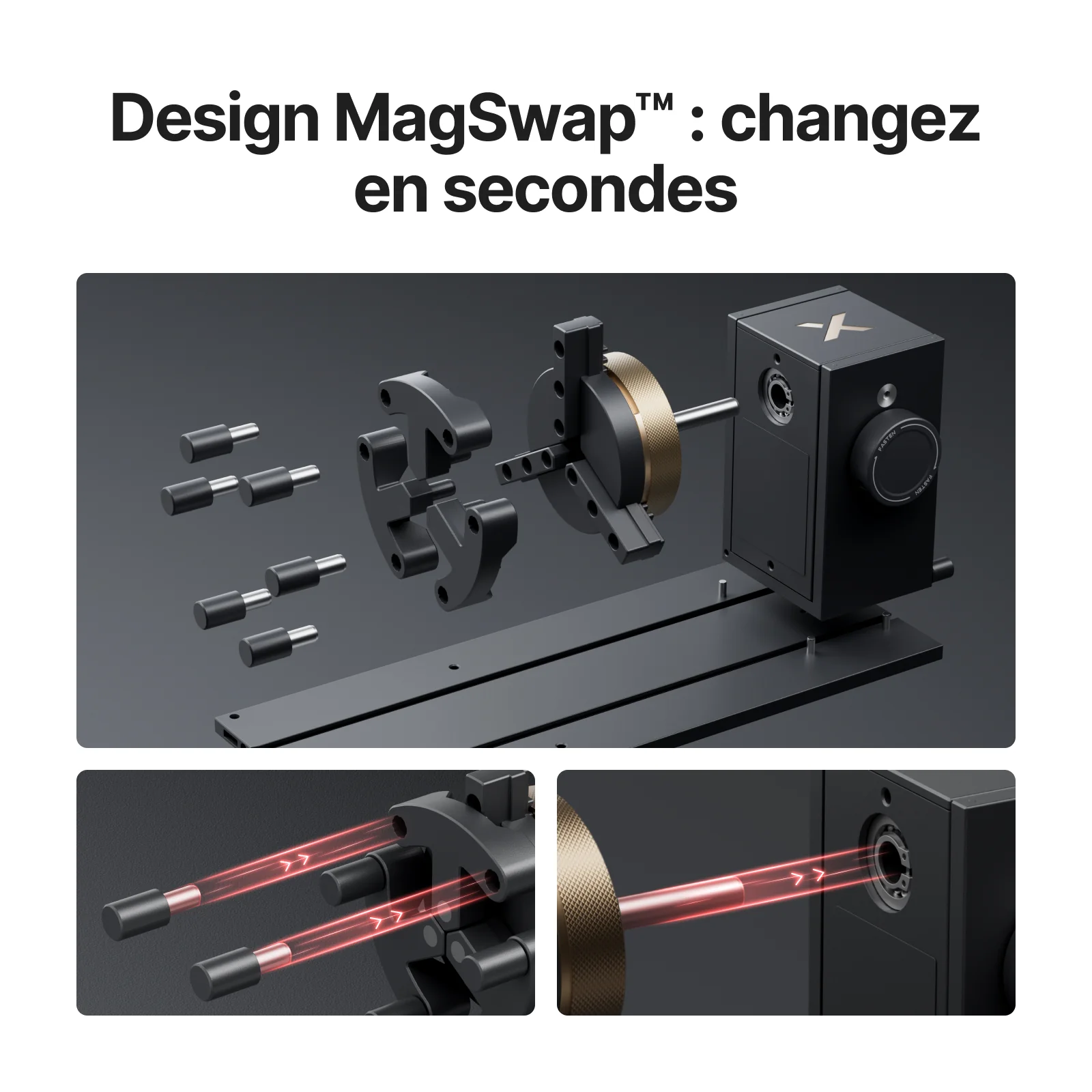 xTool RA3 / RA3 Lite : Gravure rotative intelligente pour bagues, gobelets et ornements - Image 7