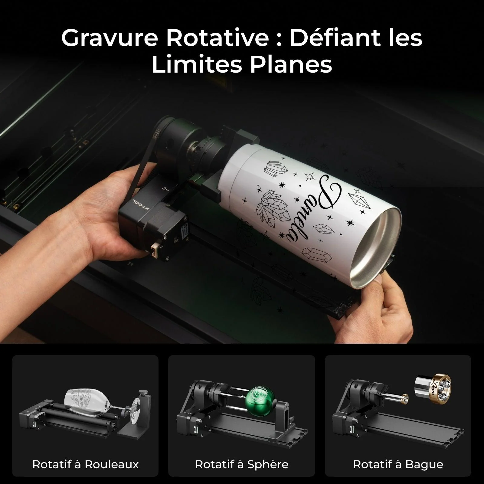 xTool S1 40W Kit Laser + IR 1064 nm: Graveur et découpeur laser à diode fermé - Image 14